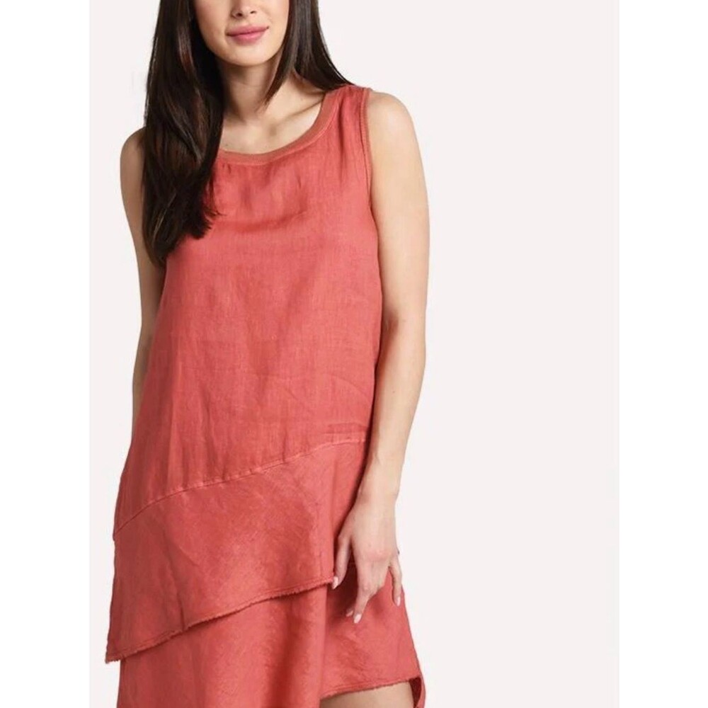 DYLAN
Double Layer Fray Hem Dress